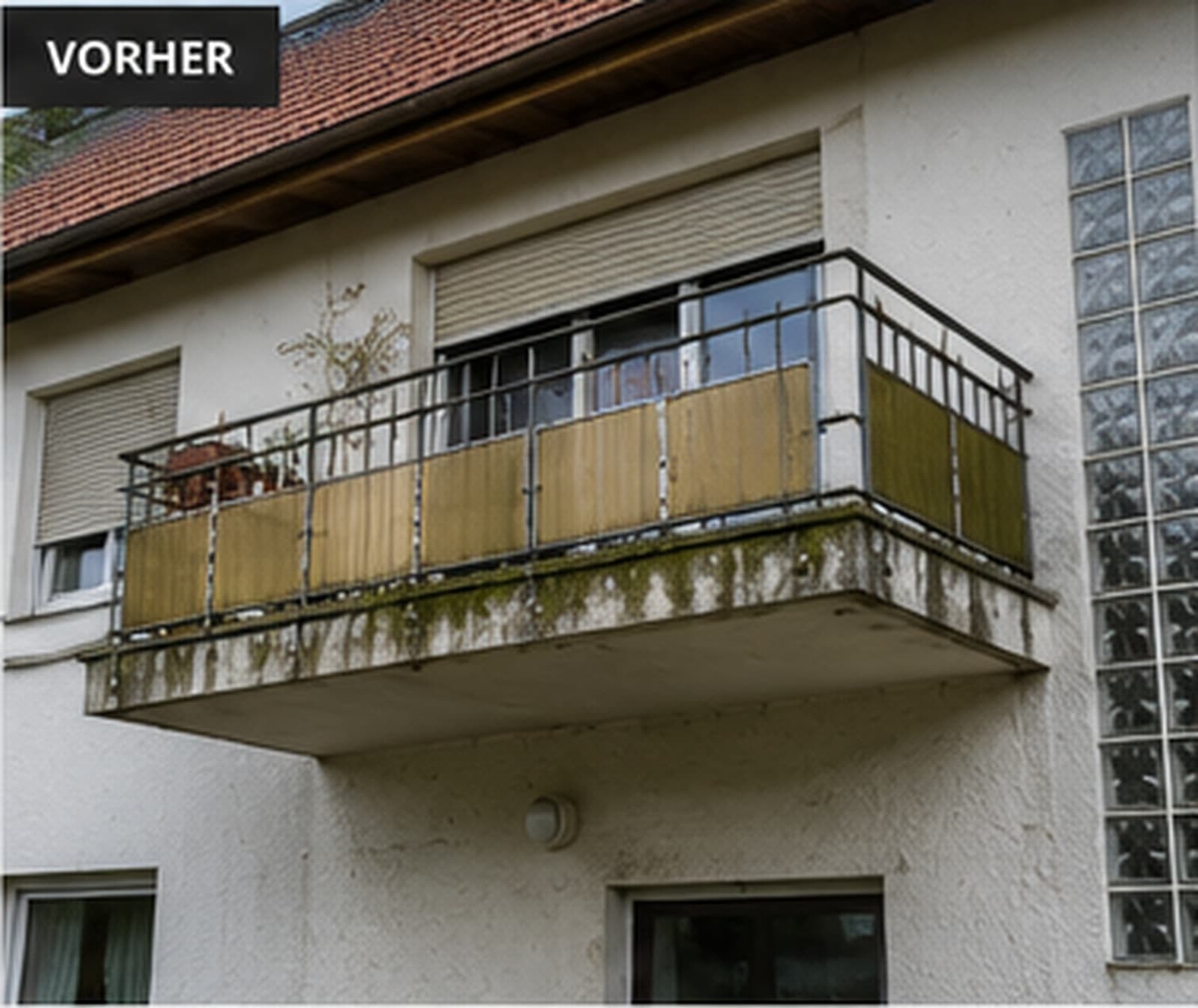 Balkonrückbau in Obergünzburg – Zustand vorher (Symbolbild)